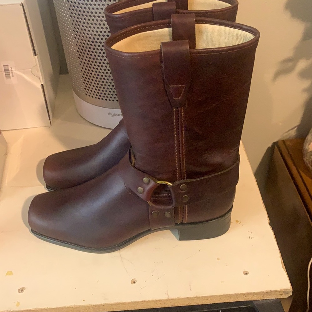 Frye harness low cut boots